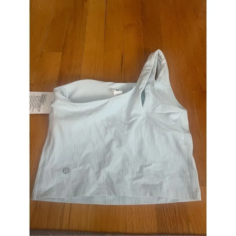 NWT Lululemon Ribbed Nulu Asymmetrical Yoga Tank Top - Picture 4 of 5